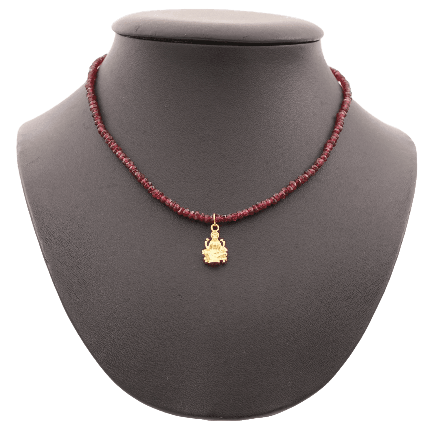 Garnet Gemstone Necklace with Padma Laxmi